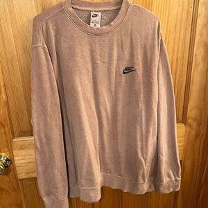 Nike Women's Beige Crewneck Sweater
